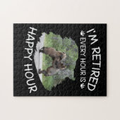 Ich bin stündlich in Rente, in der glücklichen Stu Puzzle (Horizontal)