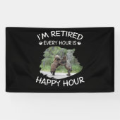 Ich bin stündlich in Rente, ist glückliche Stunde Banner (Horizontal)