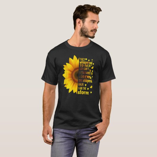 Ich bin stürmisch, dass sie zu ihren Sonnenblumenw T-Shirt (Vorne ganz)