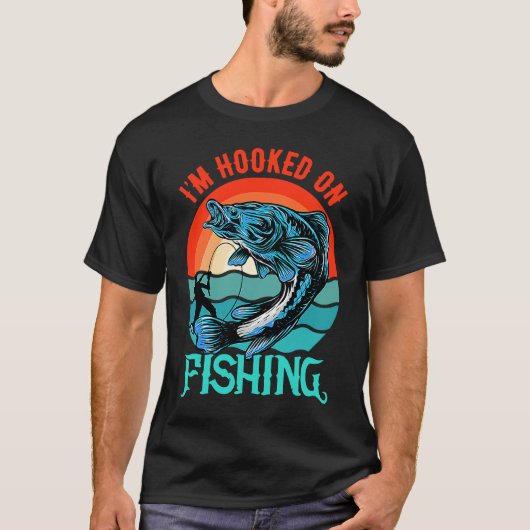 Ich bin süchtig nach Angeln T-Shirt (Vorderseite)