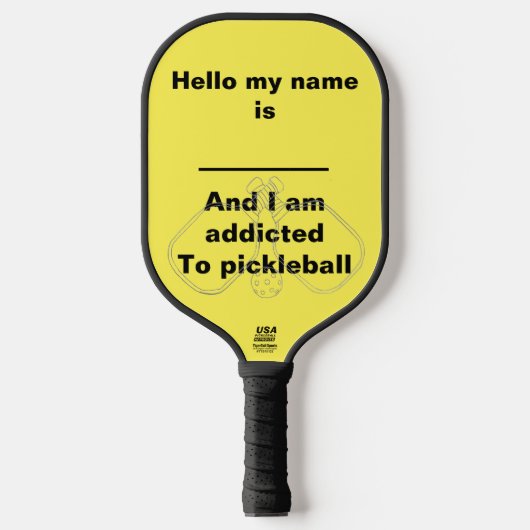 Ich bin süchtig nach Pickleball Schläger (Vorderseite)