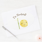 Ich bin süchtig! ovaler aufkleber (Umschlag)