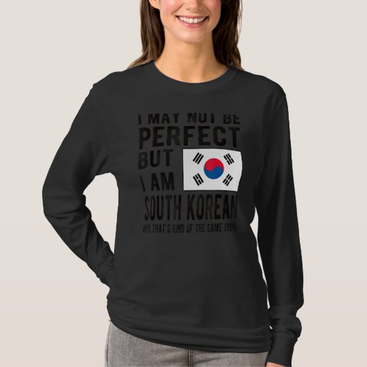 Ich bin Südkoreanischer Flagge Südkoreas Südkorean T-Shirt (Vorderseite)