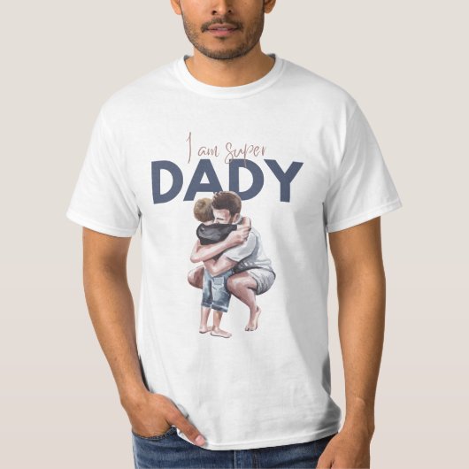 Ich bin Super Daddy T-Shirt (Vorderseite)