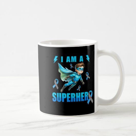 Ich bin Superheld Typ 1 Diabetes Awareness T1d Boy Kaffeetasse (Rechts)