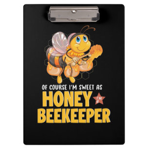 Ich bin süß als Honigbienenhalter Klemmbrett