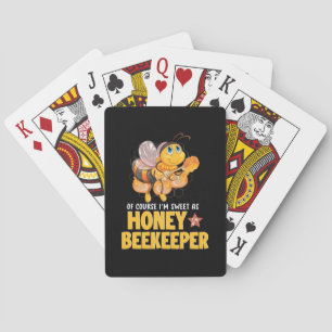 Ich bin süß als Honigbienenhalter Spielkarten
