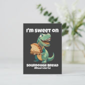Ich bin süß auf Sauerbrot T-Rex Postkarte (Stehend Vorderseite)