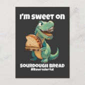 Ich bin süß auf Sauerbrot T-Rex Postkarte (Vorderseite)