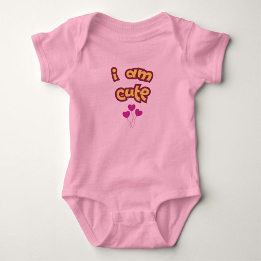 Ich bin süß baby strampler (Vorderseite)