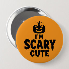 Ich bin süß und lustig Halloween-Kürbiskürbis-Hint Button