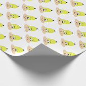 Ich bin Sveety, Funny Face Cartoon Geschenkpapier (Ecke)