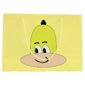 Ich bin Sveety, Funny Face Cartoon Große Geschenktüte (Rückseite)