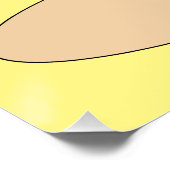 Ich bin Sveety, Funny Face Cartoon Poster (Ecke)