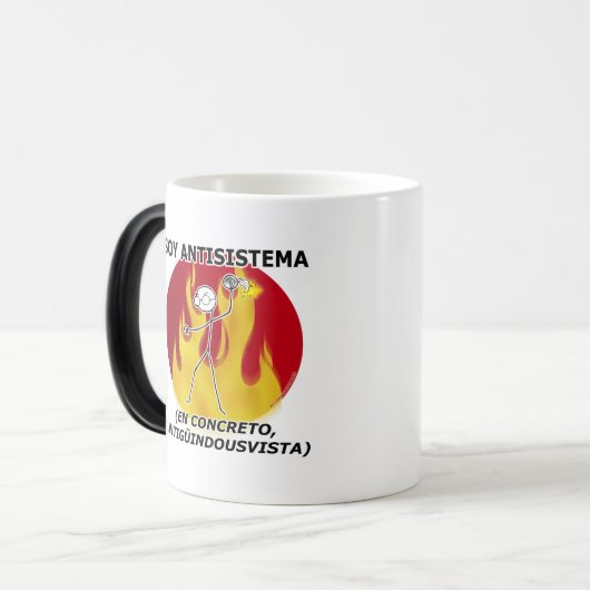 Ich bin systemfeindlich… verwandlungstasse (Vorderseite Links)