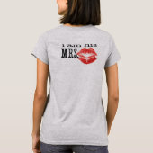 Ich bin T - Shirt seiner Frau Red Lips Brides (Rückseite)