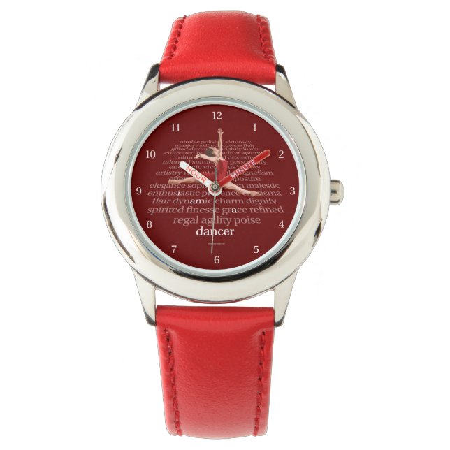 Ich bin Tänzerin Armbanduhr (Vorderseite)
