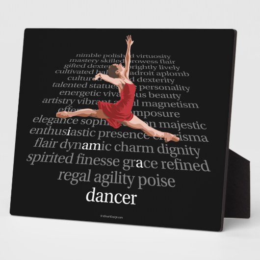 Ich bin Tänzerin Fotoplatte (Seite)