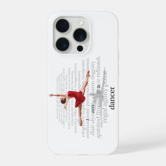 Ich bin Tänzerin iPhone Hülle (Rückseite)