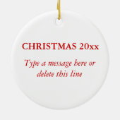 Ich bin Tänzerin Keramik Ornament (Hinten)