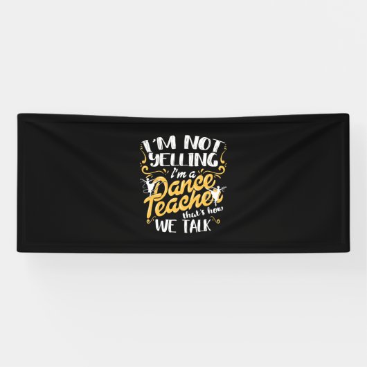 Ich bin Tanzlehrer Banner (Horizontal)