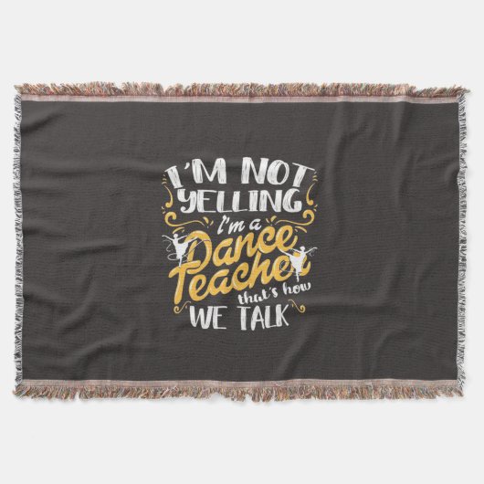 Ich bin Tanzlehrer Decke (Vorderseite)