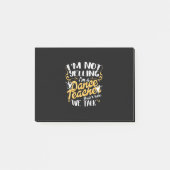 Ich bin Tanzlehrer Post-it Klebezettel (Vorderseite)