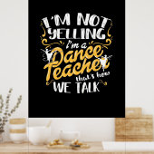 Ich bin Tanzlehrer Poster (Küche)
