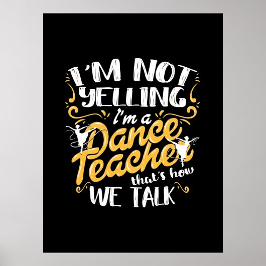 Ich bin Tanzlehrer Poster (Vorne)