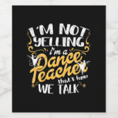 Ich bin Tanzlehrer Weinetikett (Einzelnes Label)