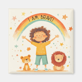 Ich bin tapfer - Kindernachweis Magnet