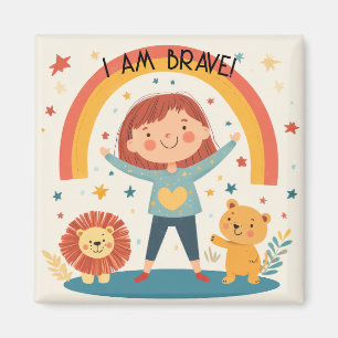 Ich bin tapfer - Kindernachweis Magnet