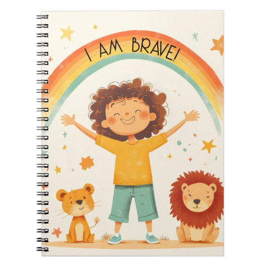 Ich bin tapfer - Kindernachweis Notizblock (Vorderseite)