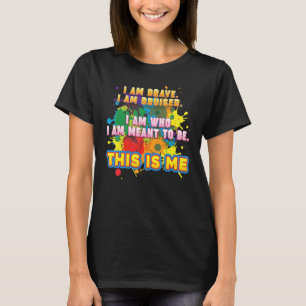 Ich bin tapfer verletzt, wer das sein will, das is T-Shirt