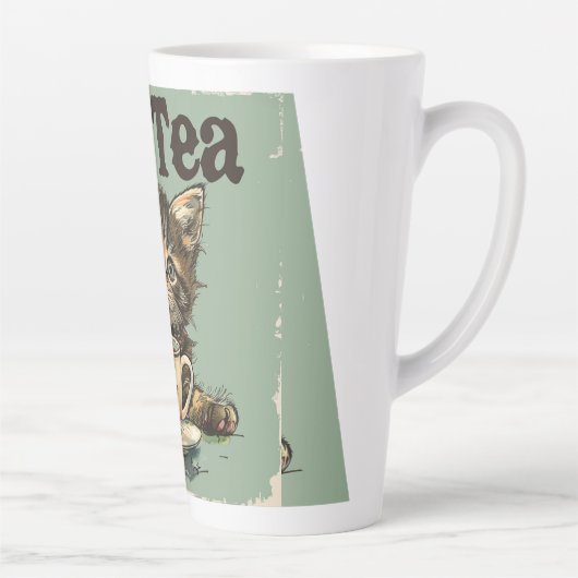 Ich bin Tea Drinker Digital Art Milchtasse (Rechts)