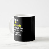 Ich bin Techniker für Busmechanik Kaffeetasse (Vorderseite Links)