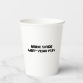 Ich bin technisch gesehen... Jahre alt Leap Year B Pappbecher (Rückseite)