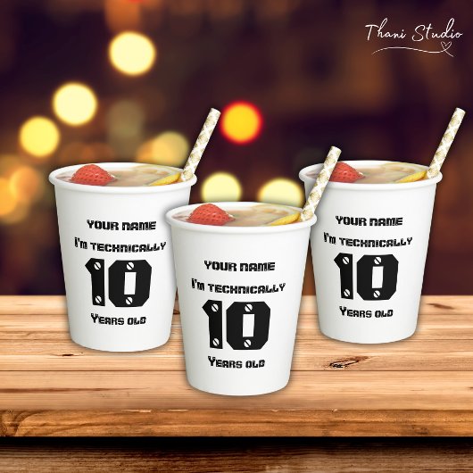 Ich bin technisch gesehen... Jahre alt Leap Year B Pappbecher