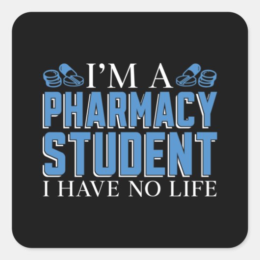 Ich bin Technischer Apotheker Quadratischer Aufkleber (Vorderseite)