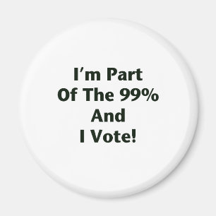 Ich bin Teil der 99% und ich stimme ab! Magnet