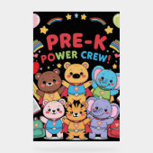 "Ich bin Teil der Pre-K Power Crew!" - Student Acrylschild (Vorderseite)