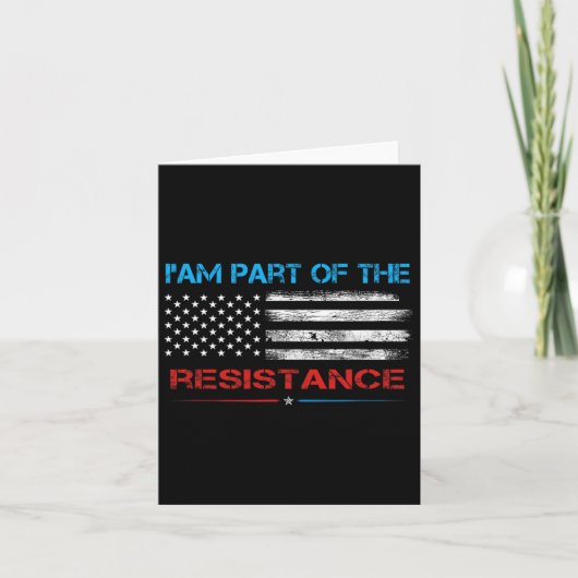 Ich bin Teil des Widerstands gegen Trump Karte (Vorderseite)