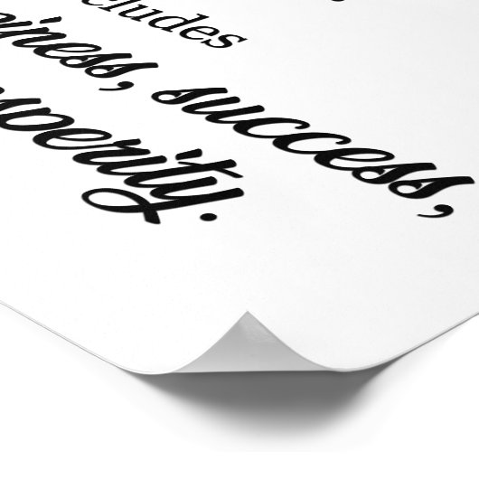 Ich bin Teil eines göttlichen Plans positiver Beja Poster (Ecke)