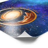 Ich bin Teil eines unendlichen Universums Fotodruck (Ecke)