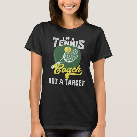 Ich bin Tennislehrer und kein Sprichwort-Tennisspi T-Shirt (Vorderseite)