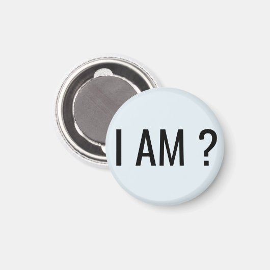 ICH BIN Text Magnet (Vorderseite/Rückseite)