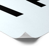 ICH BIN Text Poster (Ecke)