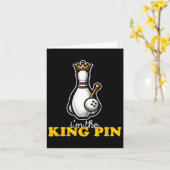Ich bin The King Button Niedlich Kawaii Bowling Bu Karte (Gelbe Blume)