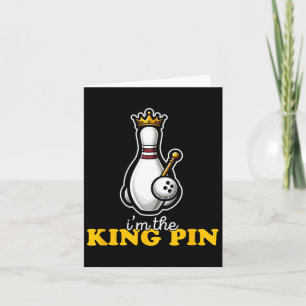 Ich bin The King Button Niedlich Kawaii Bowling Bu Karte