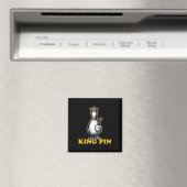 Ich bin The King Button Niedlich Kawaii Bowling Bu Magnet (In Situ (Geschirrspüler))